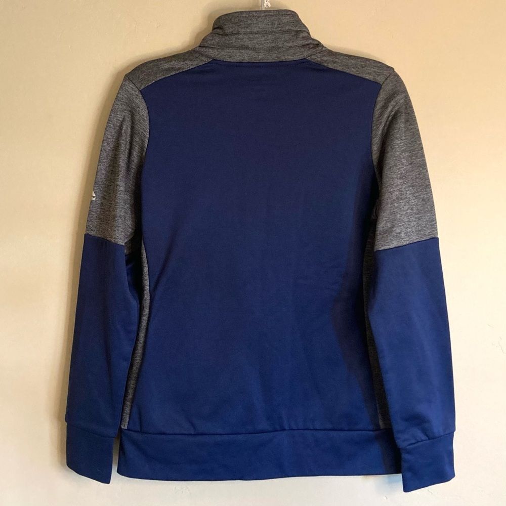 Majestic Seattle Seahawks Speed Fly Lightweight Full-Zip Fleece Jacket Navy S - Picture 9 of 11